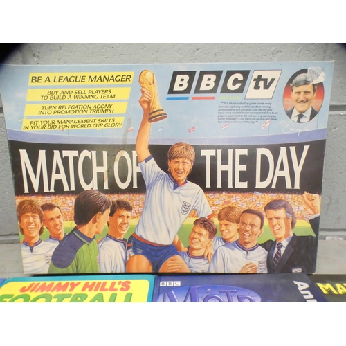 1101 - A BBC Match of The Day game, two match of The Day Annuals and two other football books **PLEASE NOTE... 