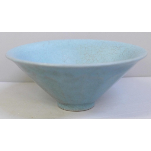 626 - A small Chinese celadon bowl, 97mm diameter