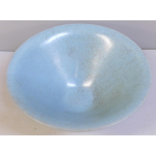 626 - A small Chinese celadon bowl, 97mm diameter