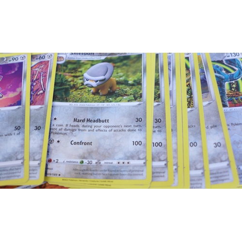 629 - A box of Pokemon cards with more than 150 holographic