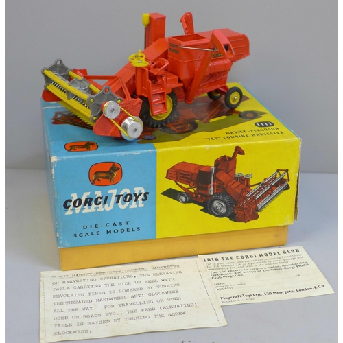 662 - A Corgi Major Toys Massey-Ferguson 780 Combine Harvester, 1111, boxed