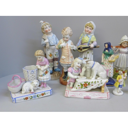 671 - 19th Century British and Continental porcelain and pottery figures etc., some a/f   **PLEASE NOTE TH... 