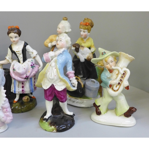 671 - 19th Century British and Continental porcelain and pottery figures etc., some a/f   **PLEASE NOTE TH... 