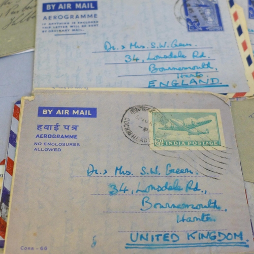 681 - Ephemera; Air mail letters, photographs, postcards, etc.