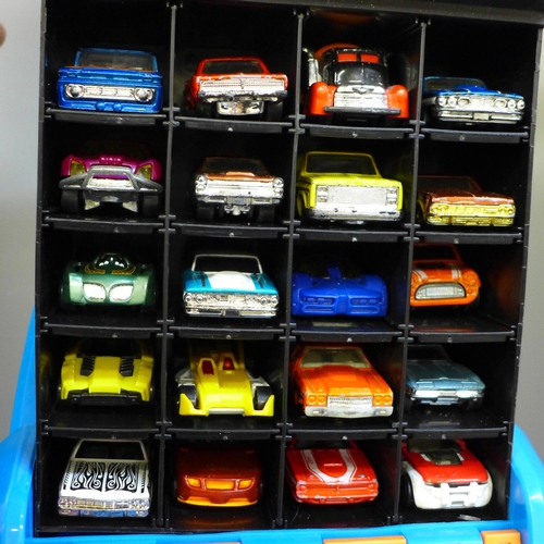 682 - Two cases containing Hot Wheels cars