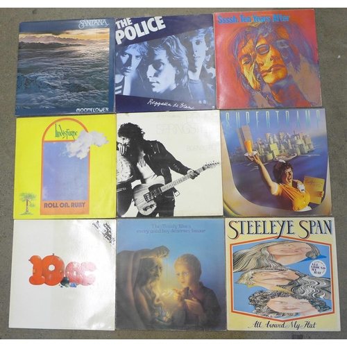 699 - LP records; Santana, The Police, Ten Years After, etc. (17)