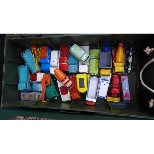 758 - A collection of Lesney die-cast model vehicles, playworn