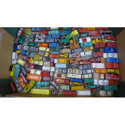 758 - A collection of Lesney die-cast model vehicles, playworn