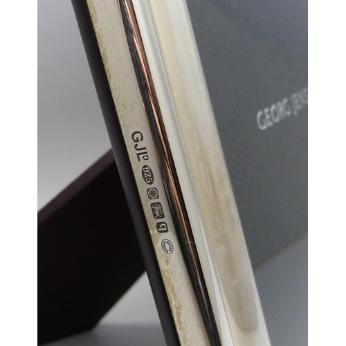 861 - A Georg Jensen silver photograph frame, hallmarked Sheffield 2015, 14.5cm wide, boxed