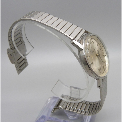 979 - An Eterna-Matic wristwatch, crown loose