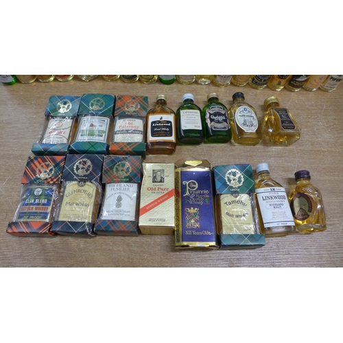 2150 - 34 assorted Whiskey miniatures- all Scotch