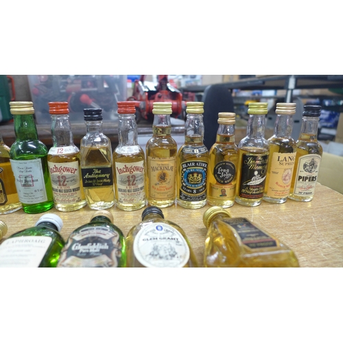 2150 - 34 assorted Whiskey miniatures- all Scotch