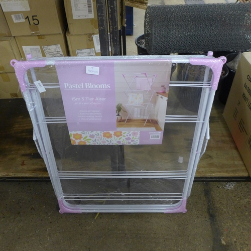 2385 - A Pastel Bloom 3 tier airer