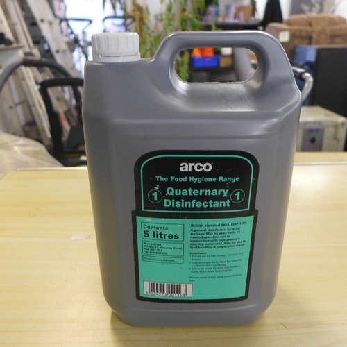 2333 - Three 5ltr bottles of Arco No. 1 Quaternary disinfectant and two 5ltr bottles of Premier Clean and B... 