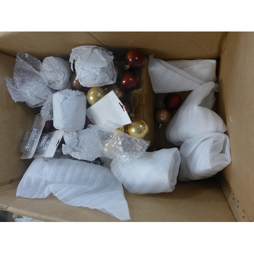 2334 - A box of Approx.. 150 assorted Paperchase Christmas decorations