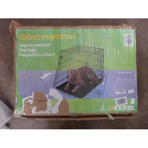 2354 - A Kerbl gittertransporbox 76x54x64 cm dog cage