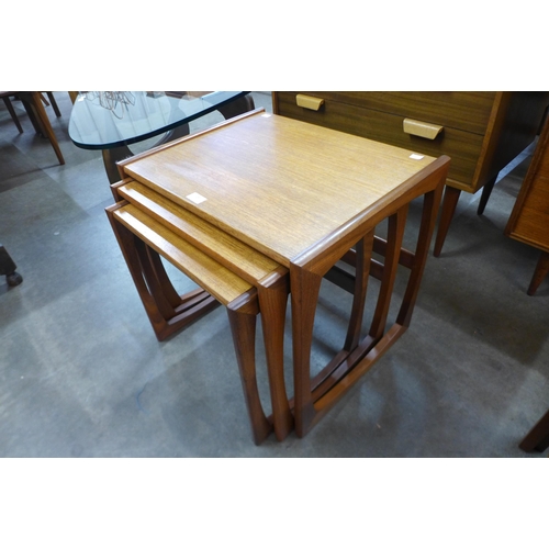 28 - A G-Plan Quadrille teak nest of tables