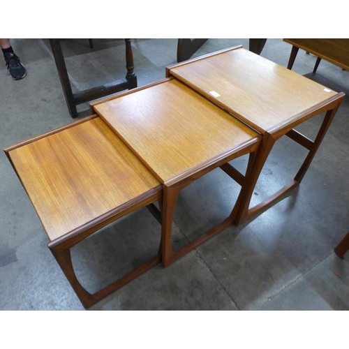 28 - A G-Plan Quadrille teak nest of tables