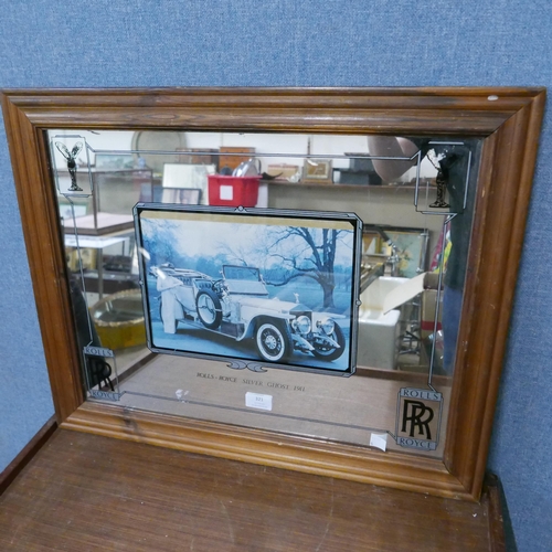 321 - A Rolls-Royce advertising mirror