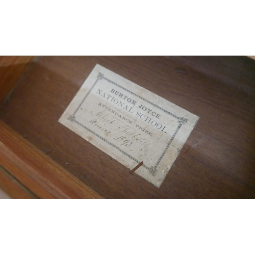 337 - A Victorian walnut writing slope