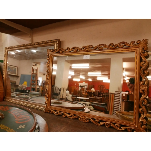 352 - Two gilt framed mirrors