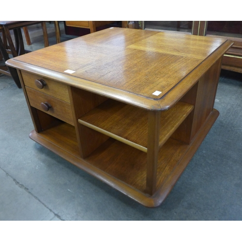 36 - A Nathan Pandoras box teak coffee table