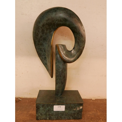 378 - A Surrealist style bronze sculpture