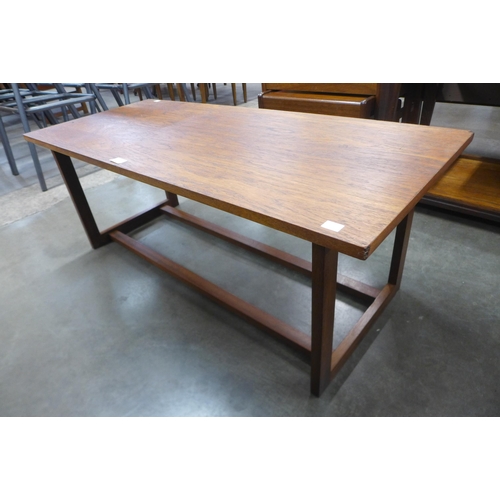 60 - A teak rectangular coffee table