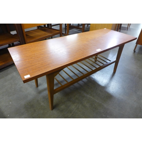 61 - A teak rectangular coffee table