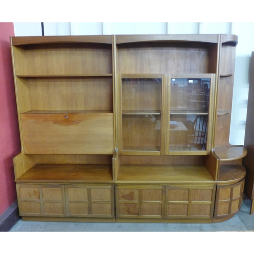 69 - A Nathan teak wall unit