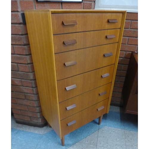 7 - A G-Plan oak chest of drawers