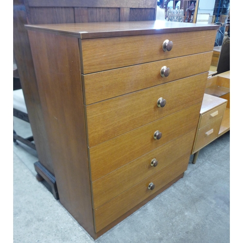 75 - An Avalon teak chest of drawers