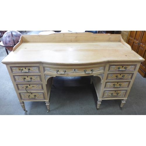 84 - A Victorian Adams style pine desk