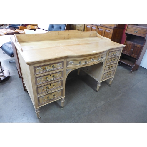 84 - A Victorian Adams style pine desk