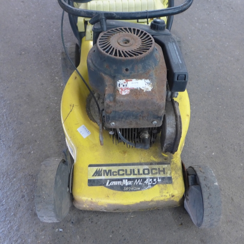 2279 - A McCulloch lawnmower - MC433