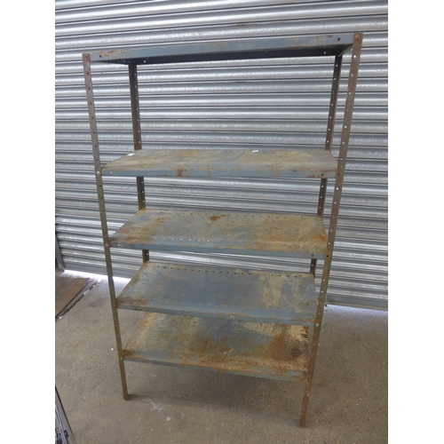 2291 - A Cadbury's shop display stand and metal racking bay