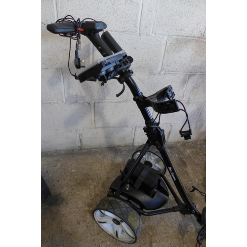 3011 - Ben Sayers electric golf trolley with battery and charger (requires attention)