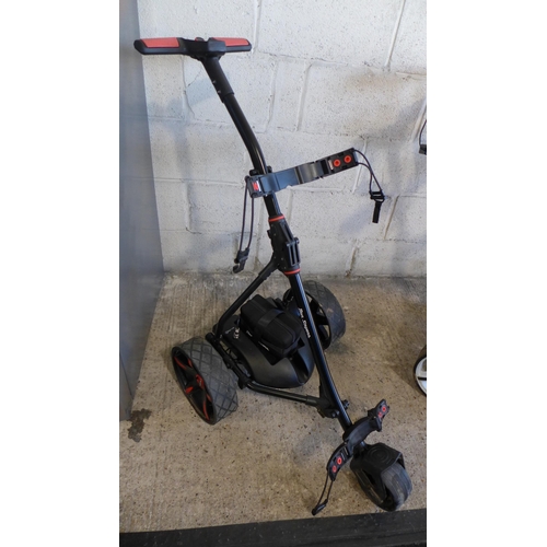 3012 - Ben Sayers electric golf trolley with battery - no charger (requires attention)