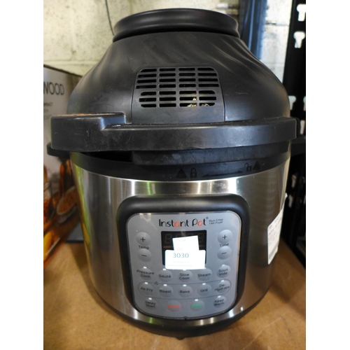 3030 - Instant Pot Airfryer Function Gourmet Crisp, original RRP £129.99 + VAT (306-63) * This lot is subje... 