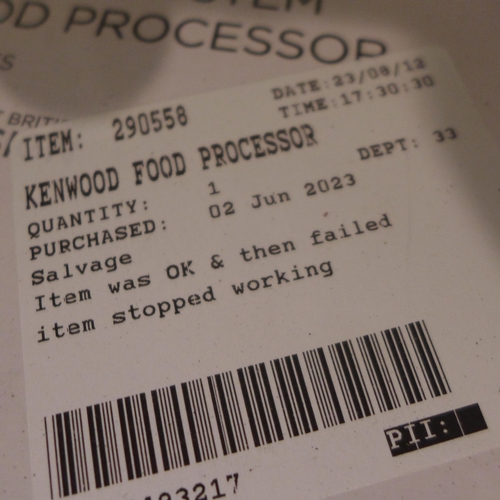 3031 - Kenwood Multipro Food Processor (306-60) * This lot is subject to VAT