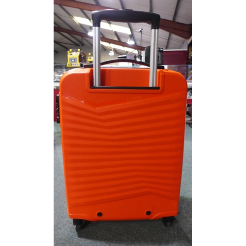 3044 - American Tourister Jetdriver Carryon 55cm 4 Wheel Spinner Hardside Case - Orange (306-218) * This lo... 