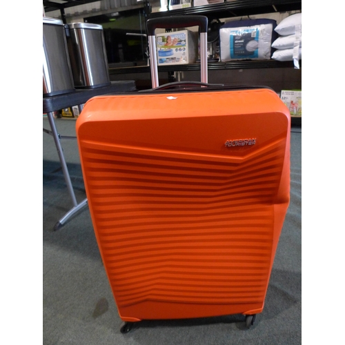 3069 - American Tourister Jetdriver Large 79cm 4 Wheel Spinner Hardside Case - Orange - Dinted (306-91) * T... 