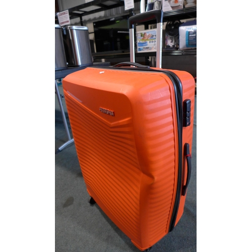 3069 - American Tourister Jetdriver Large 79cm 4 Wheel Spinner Hardside Case - Orange - Dinted (306-91) * T... 