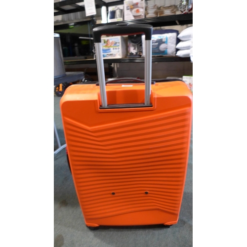 3069 - American Tourister Jetdriver Large 79cm 4 Wheel Spinner Hardside Case - Orange - Dinted (306-91) * T... 