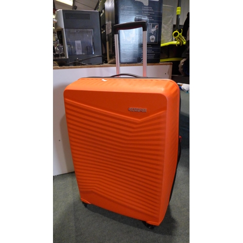 3070 - American Tourister Jetdriver Large 79cm 4 Wheel Spinner Hardside Case - Orange (306-92) * This lot i... 