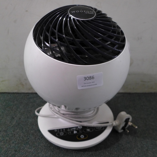 3086 - Iris Woozoo Matte White Fan no Remote (306-122) * This lot is subject to VAT