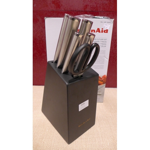 3105 - KitchenAid Knives & Block (306-137) * This lot is subject to VAT