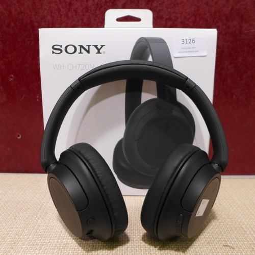 3126 - Sony Black Wireless Headphones (model:- WHCH720NB) (306-320) * This lot is subject to VAT