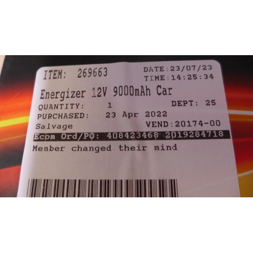 3128 - Energizer 9000 12v Jumpstarter (model:- 50806A) (306-5) * This lot is subject to VAT