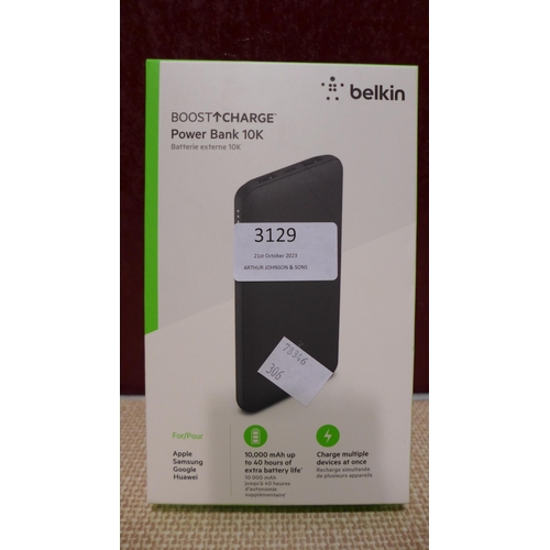 3129 - Belkin Boost Charge Power Bank (306-345) * This lot is subject to VAT